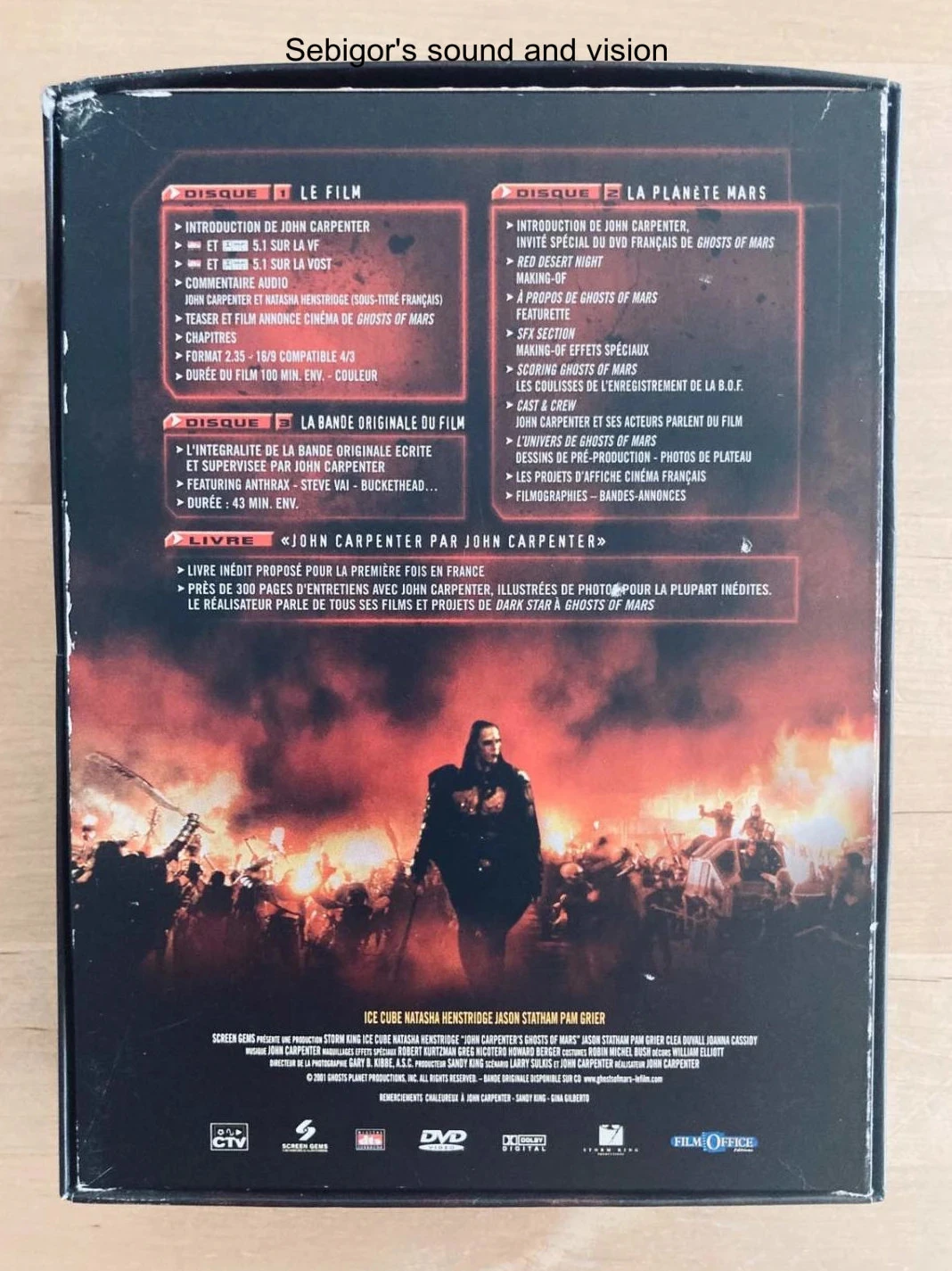 Coffret DVD Ghosts of Mars de John Carpenter edição colecionador limitada. – photo 2